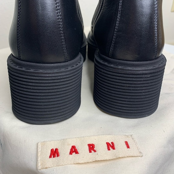 Marni Square Toe Chelsea Boots 37.5 - Picture 5 of 10